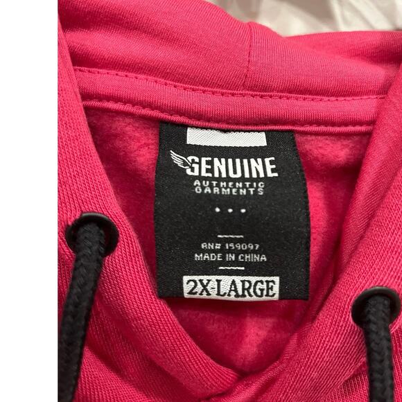 Genuine Authentic Garment World Tour Hunter Eagle Lightening Bolt Hoodie Men 2XL - Picture 4 of 6